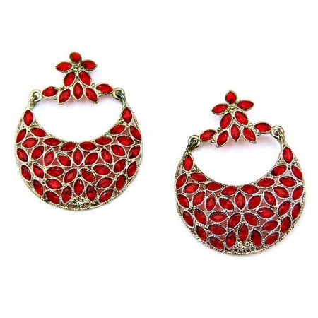 Red Crystal Earrings